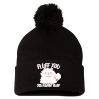 Fluff You You Fluffin Fluff Pom Pom 12in Knit Beanie