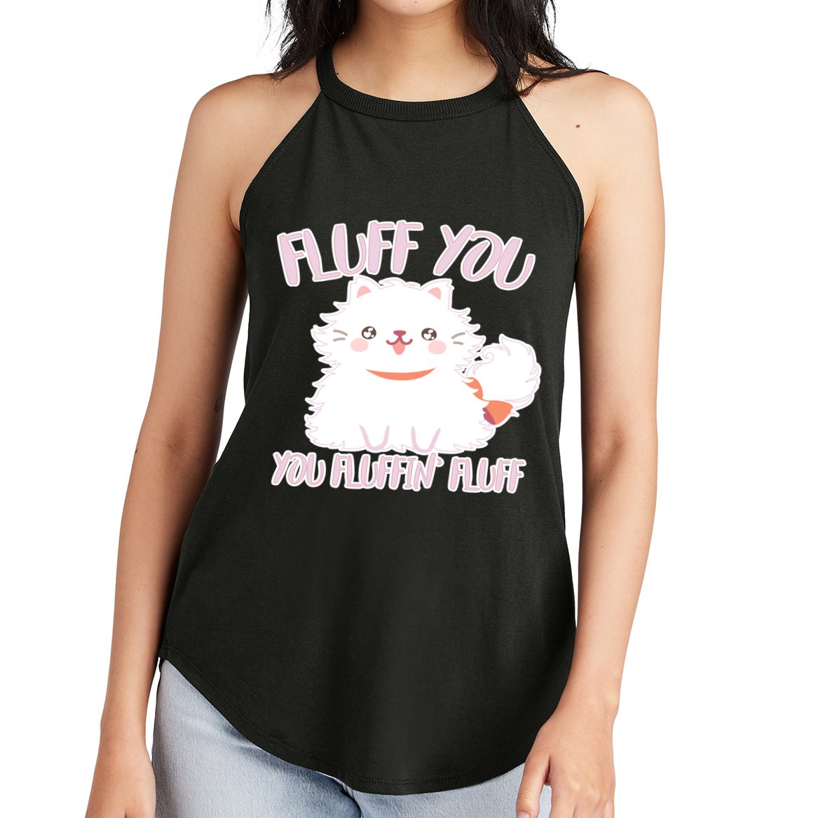 Fluff You You Fluffin Fluff Women's Perfect Tri Rocker Tank