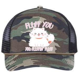 Fluff You You Fluffin Fluff Retro Rope Trucker Hat Cap