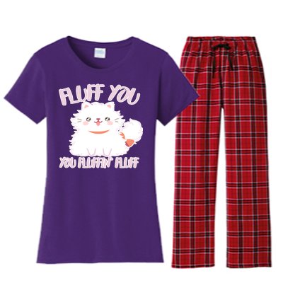 Fluff You You Fluffin Fluff Women's Flannel Pajama Set