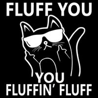 Fluff You You Fluffin' Fluff Funny Cat Apron