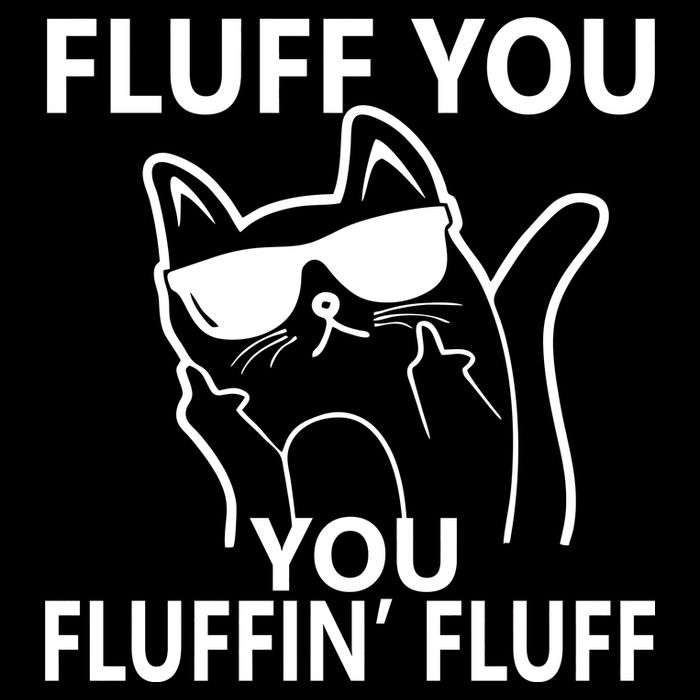 Fluff You You Fluffin' Fluff Funny Cat Apron