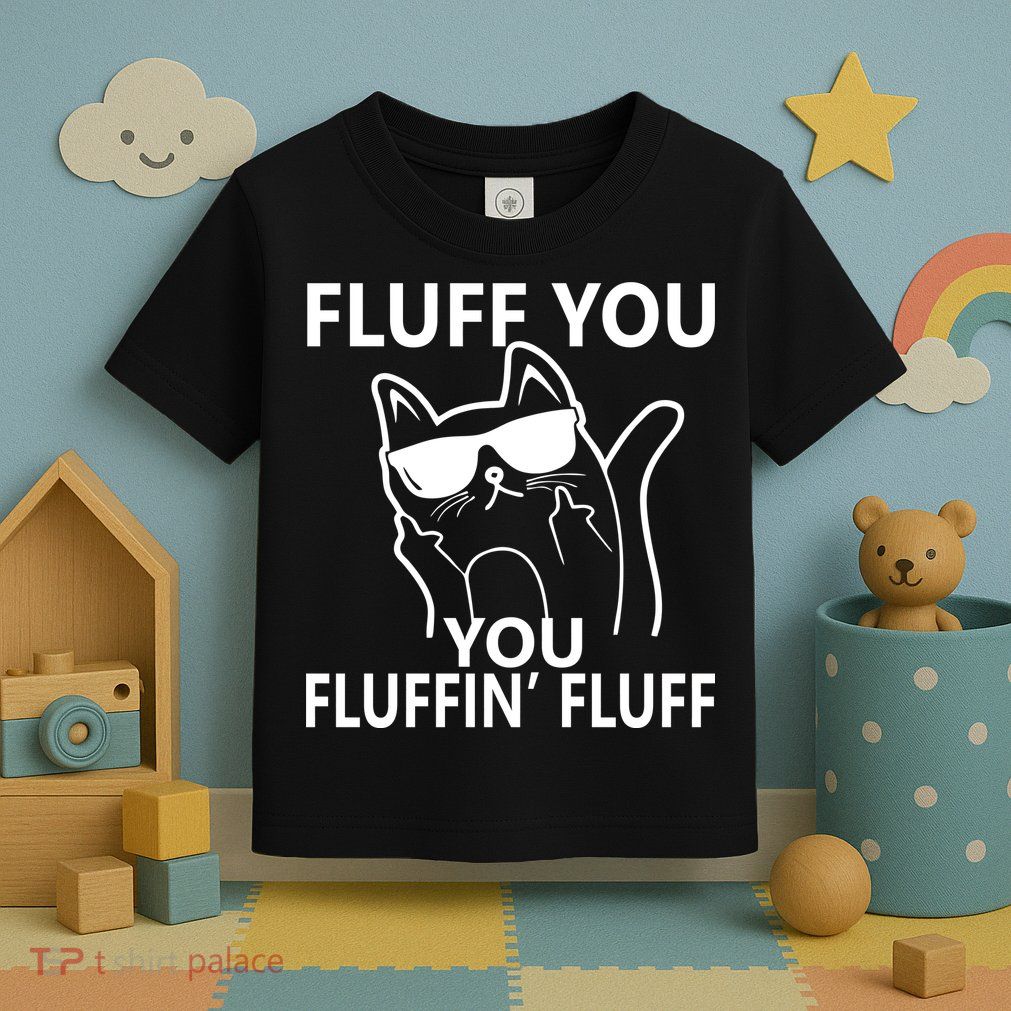 Fluff You You Fluffin' Fluff Funny Cat Toddler T-Shirt