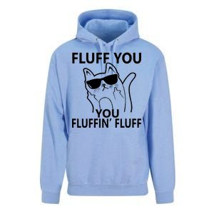 Fluff You You Fluffin' Fluff Funny Cat Unisex Surf Hoodie