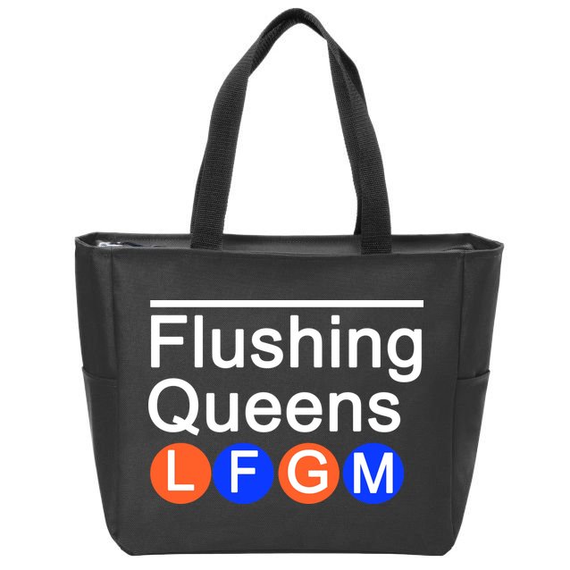 Flushing Queens LFGM Zip Tote Bag