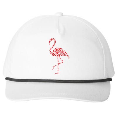 Flamingo Lover Valentine Gift Flamingo Valentine's Day Snapback Five-Panel Rope Hat