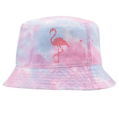 Flamingo Lover Valentine Gift Flamingo Valentine's Day Tie-Dyed Bucket Hat