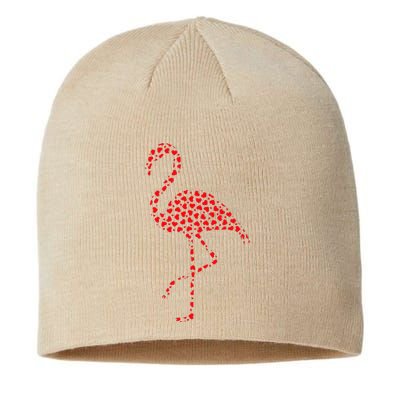 Flamingo Lover Valentine Gift Flamingo Valentine's Day Sustainable Beanie