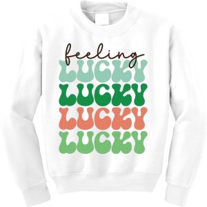 Feeling Lucky Vibes Kids Sweatshirt