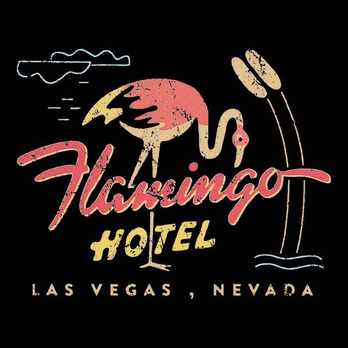 Flamingo Las Vegas Hotel Casino Retro Vintage Tall T-Shirt