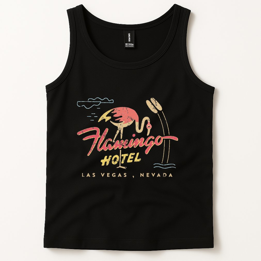 Flamingo Las Vegas Hotel Casino Retro Vintage Tank Top