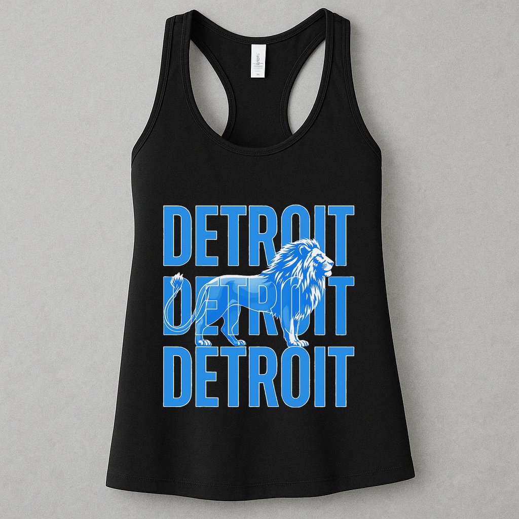 Funny Lions Vintage Design Womens Tank Top