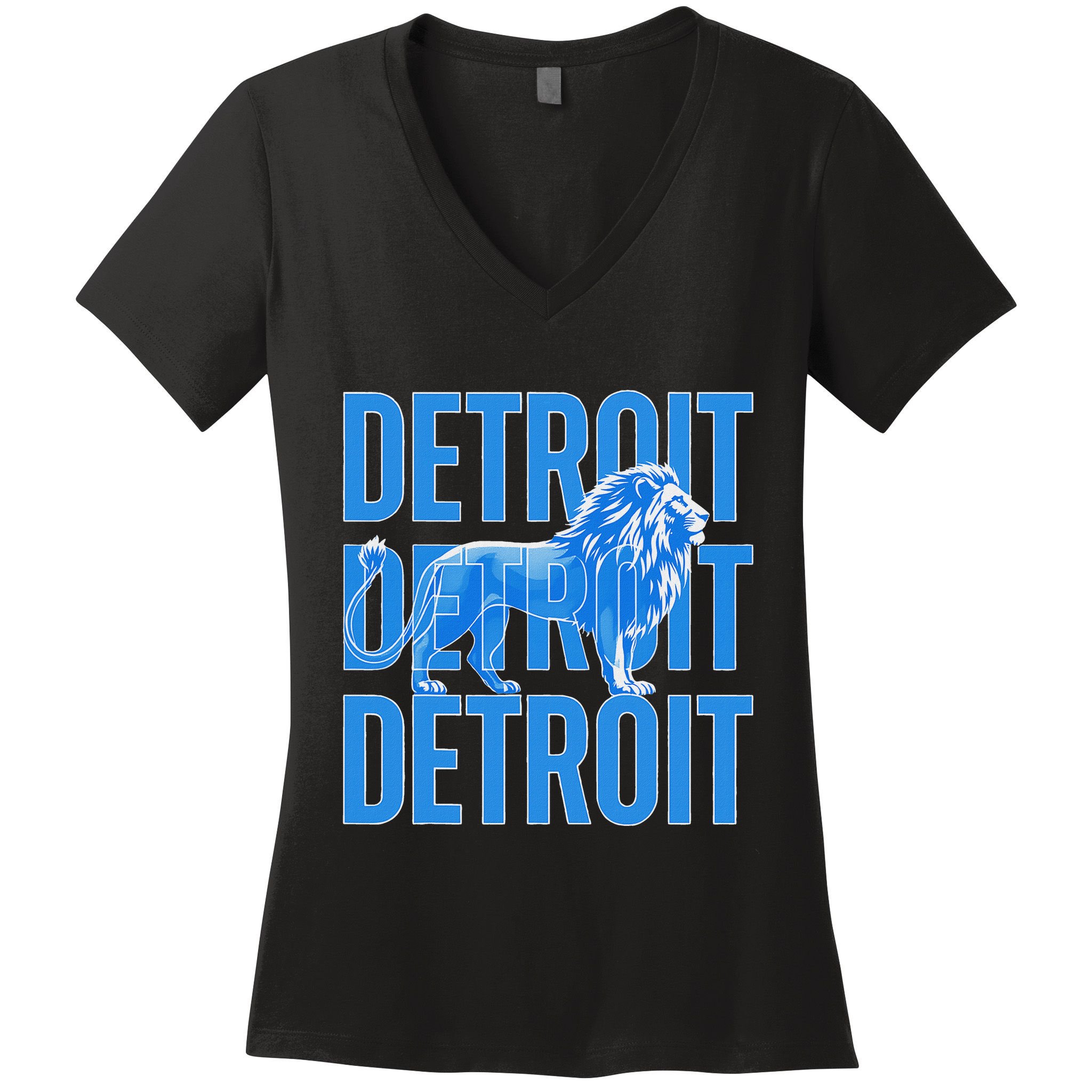 Funny Lions Vintage Design Women's V-Neck T-Shirt