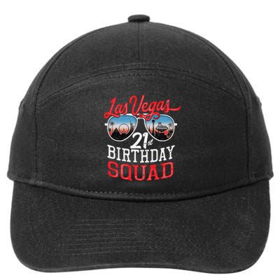 funny Las Vegas 21st Birthday Squad 7-Panel Snapback Hat