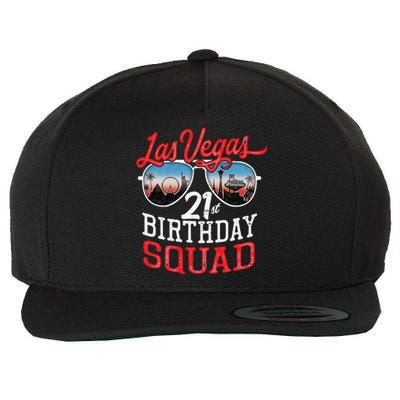 funny Las Vegas 21st Birthday Squad Wool Snapback Cap