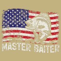 Fishing Lover Vintage American Flag Master Baiter Hoodie