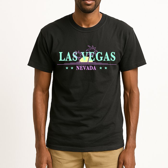 Funny Las Vegas Retro Sunset Palm Trees 1 Tall T-Shirt