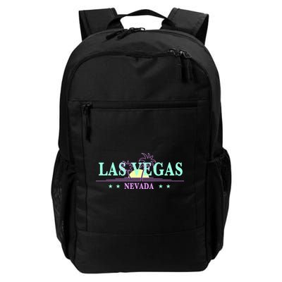 Funny Las Vegas Retro Sunset Palm Trees 1 Backpack