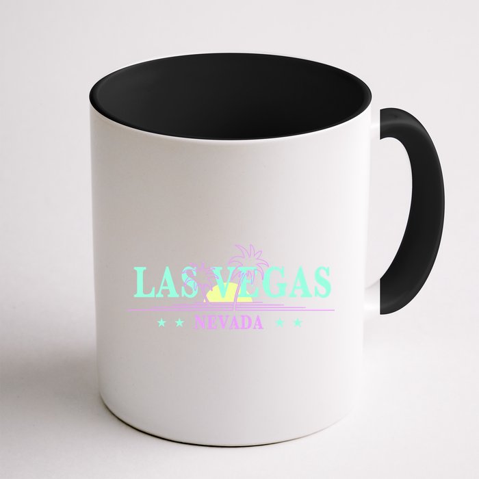 Funny Las Vegas Retro Sunset Palm Trees 1 Mug