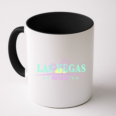 Funny Las Vegas Retro Sunset Palm Trees 1 Mug