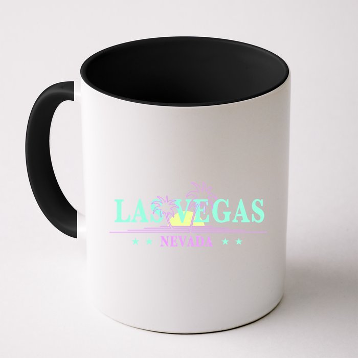 Funny Las Vegas Retro Sunset Palm Trees 1 Mug