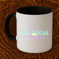Funny Las Vegas Retro Sunset Palm Trees 1 Mug