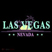 Funny Las Vegas Retro Sunset Palm Trees 1 Flatbill Hat