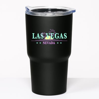 Funny Las Vegas Retro Sunset Palm Trees 1 Tumbler