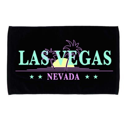 Funny Las Vegas Retro Sunset Palm Trees 1 Microfiber Hand Towel