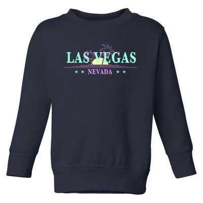 Funny Las Vegas Retro Sunset Palm Trees 1 Toddler Sweatshirt