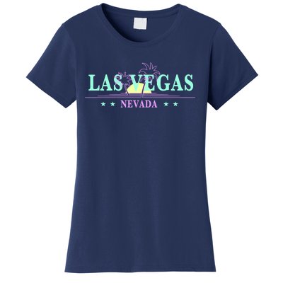 Funny Las Vegas Retro Sunset Palm Trees 1 Women's T-Shirt