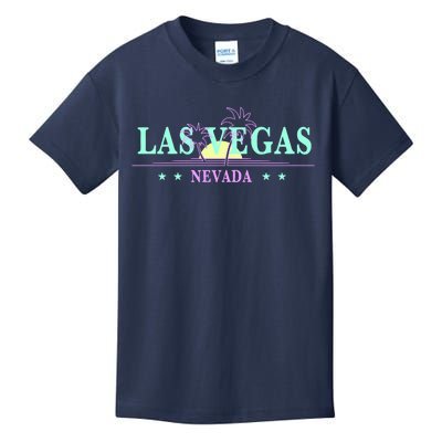 Funny Las Vegas Retro Sunset Palm Trees 1 Kids T-Shirt