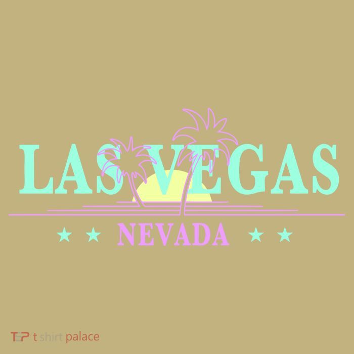 Funny Las Vegas Retro Sunset Palm Trees 1 T-Shirt