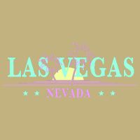 Funny Las Vegas Retro Sunset Palm Trees 1 Button