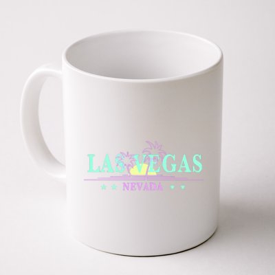 Funny Las Vegas Retro Sunset Palm Trees 1 Coffee Mug