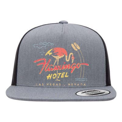 Flamingo Las Vegas Hotel Casino Retro Vintage Flat Bill Trucker Hat