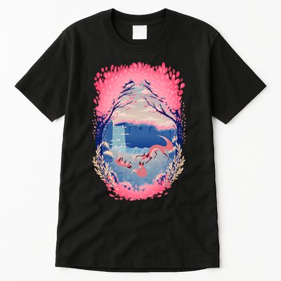 Fox Life View Illustration Tall T-Shirt