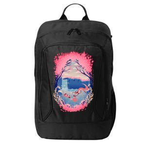 Fox Life View Illustration City Backpack