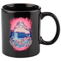 Fox Life View Illustration 11oz C Handle Ceramic Mug