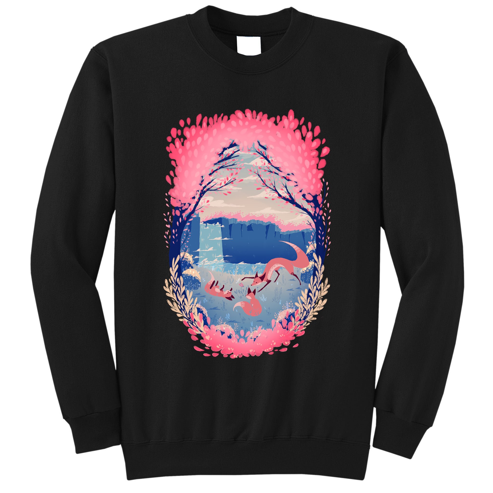 Fox Life View Illustration Tall Sweatshirt