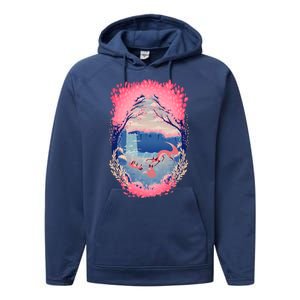 Fox Life View Illustration Performance Fleece Hoodie