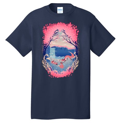 Fox Life View Illustration Tall T-Shirt