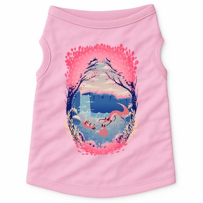 Fox Life View Illustration Doggie Tank