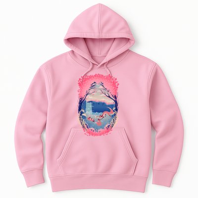 Fox Life View Illustration Hoodie