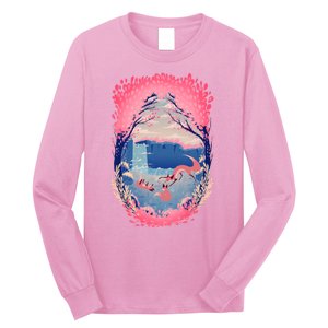 Fox Life View Illustration Long Sleeve Shirt