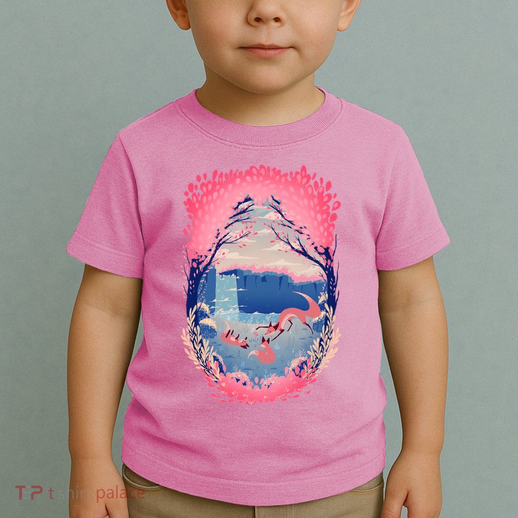 Fox Life View Illustration Toddler T-Shirt