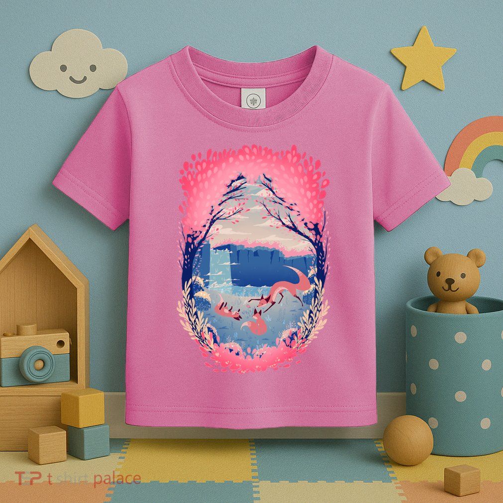 Fox Life View Illustration Toddler T-Shirt