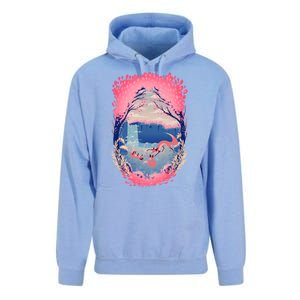 Fox Life View Illustration Unisex Surf Hoodie