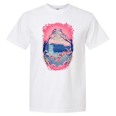 Fox Life View Illustration Garment-Dyed Heavyweight T-Shirt