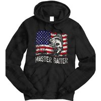 Fishing Lover Vintage American Flag Master Baiter Tie Dye Hoodie